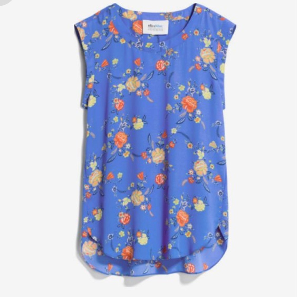 Alice Blue Buckingham Crew Neck Top Stitch Fix